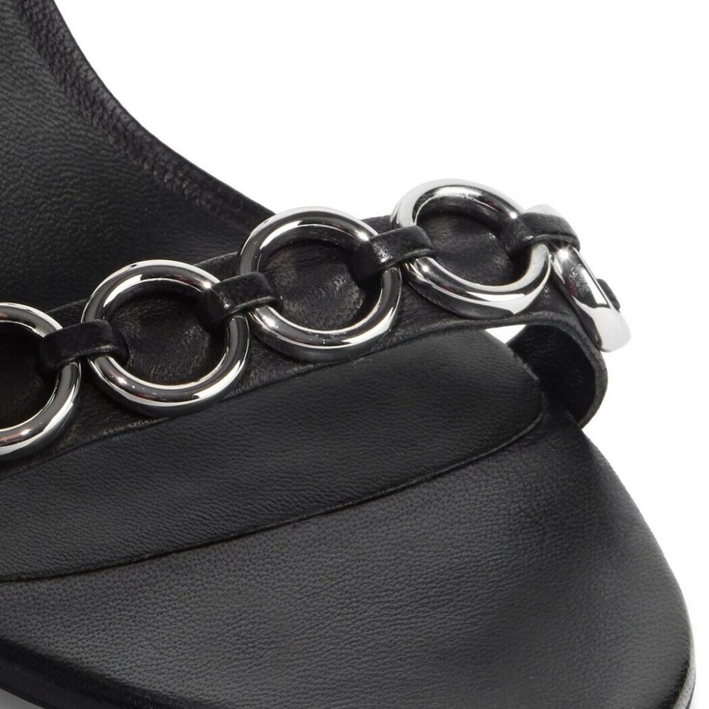3-1 Phillip Lim women's Alyse leather open toe heel sandals - Picture 3 of 5